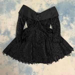 Off the Shoulder 80's Party Dress